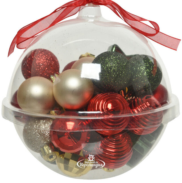 Набор елочных мини-украшений Christmas Gift: Канун Рождества, 30 шт, пластик Winter Deco
