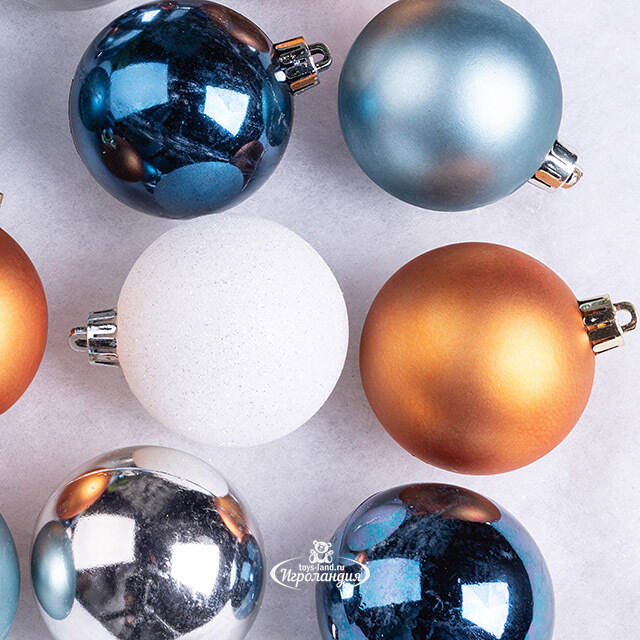 Коллекция пластиковых шаров Gracy - Mountain Lodge 6 см, 30 шт Kaemingk