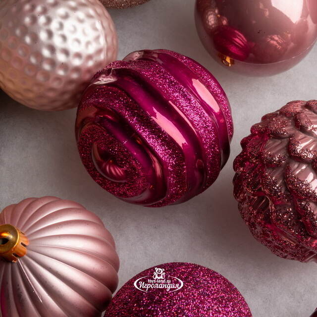 Набор пластиковых шаров Magic Suite: Magic Garden, 6-7 см, 60 шт Kaemingk