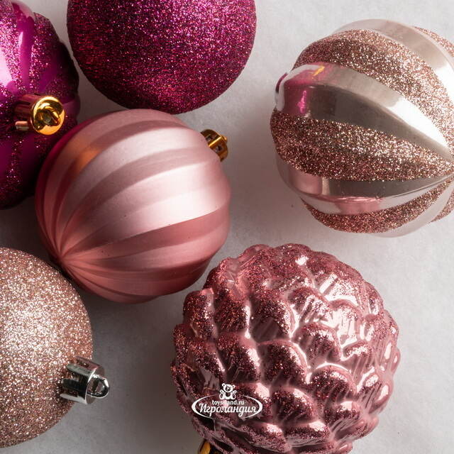 Набор пластиковых шаров Magic Suite: Magic Garden, 6-7 см, 60 шт Kaemingk