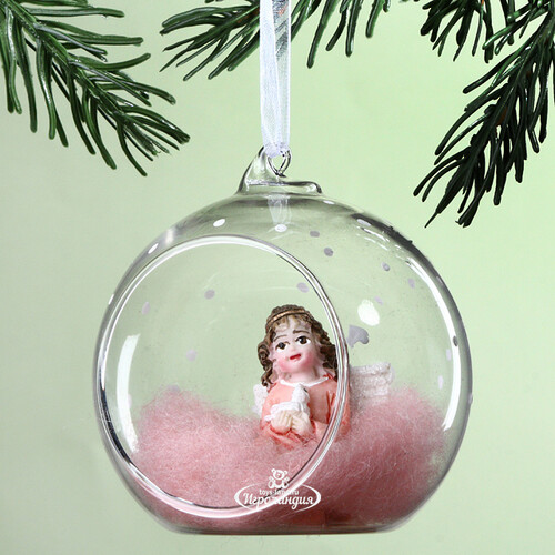 Елочный шар с композицией Fairy Tale - Аврора 8 см, стекло Kaemingk