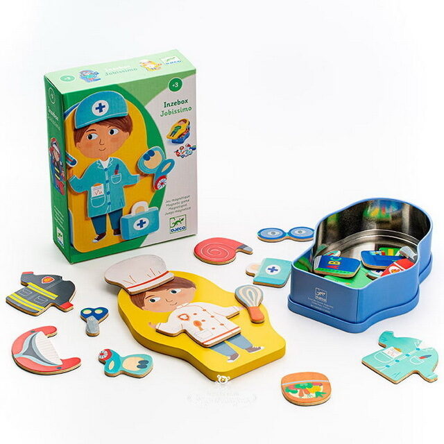 Настольная магнитная игра Профессии DJECO (Джеко)