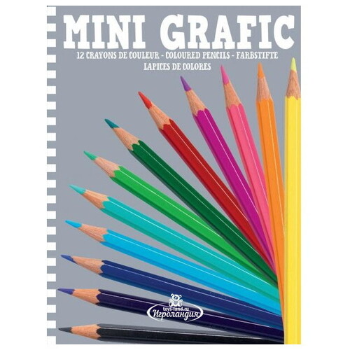 Цветные карандаши Mini Grafic, 12 шт Djeco