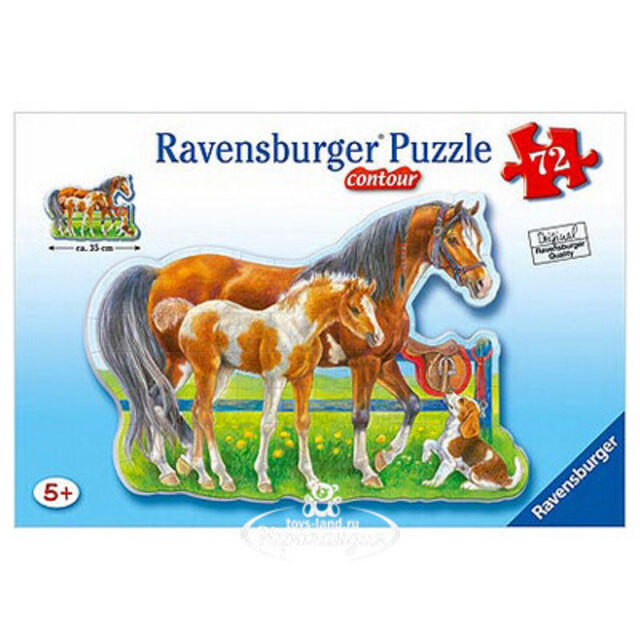 Пазл Лошади, 72 элемента Ravensburger (Равенсбургер)