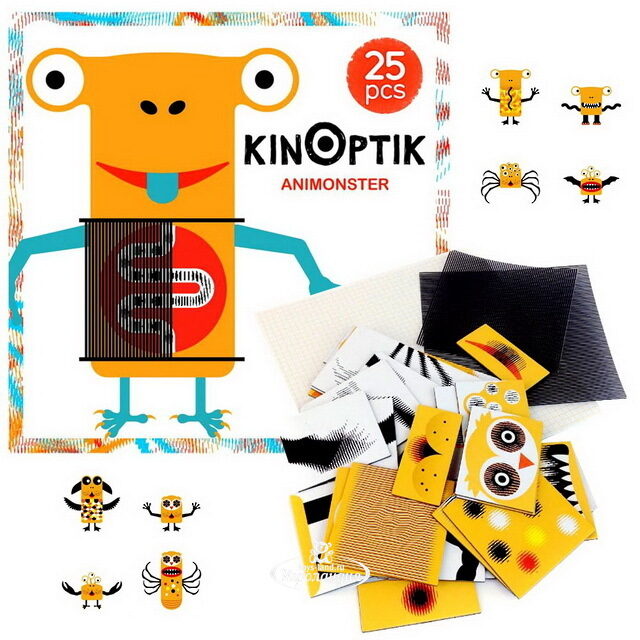 Магнитный пазл-игра Kinoptik Монстр, 25 элементов Djeco