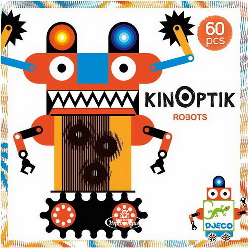 Магнитный пазл-игра Kinoptik Робот, 60 элементов Djeco