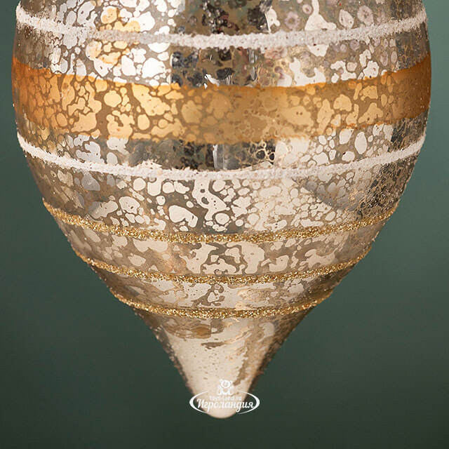 Набор стеклянных елочных игрушек Vintage Christmas: Antico Stile 10 см, 2 шт, подвеска Kaemingk