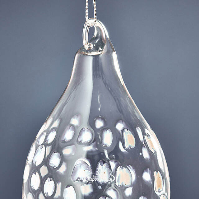 Стеклянная елочная игрушка Сосулька Ачиреале 12 см, подвеска Kaemingk