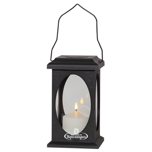 Декоративный фонарь со свечой Dafna 23 см черный Star Trading