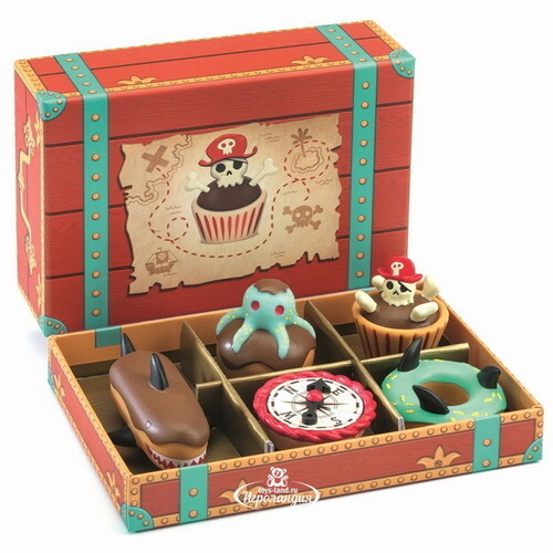 Игровой набор Пирожные Пиратов, 5 предметов Djeco