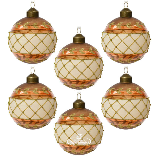 Набор стеклянных шаров Giusta Crucca 8 см, 12 шт Kaemingk