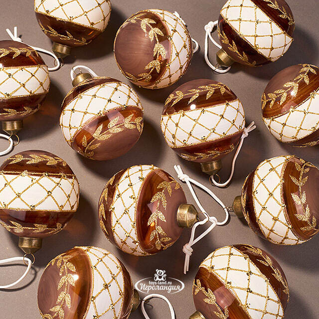 Набор стеклянных шаров Giusta Crucca 8 см, 12 шт Kaemingk