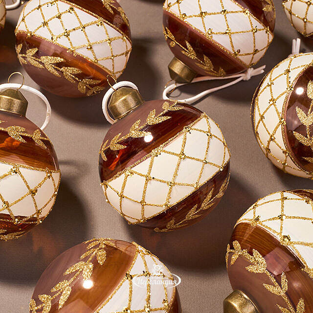 Набор стеклянных шаров Giusta Crucca 8 см, 12 шт Kaemingk