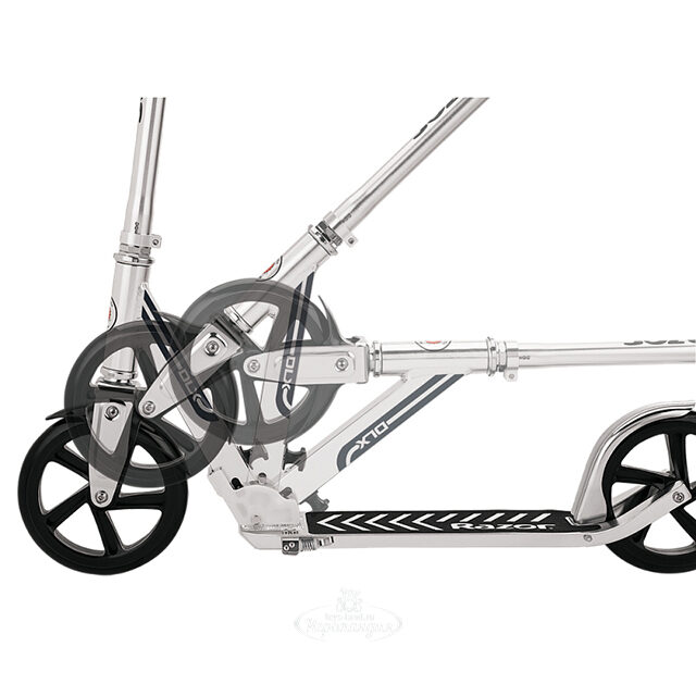 Самокат Razor A5 DLX, колеса 200 мм, серебристый, до 100 кг Razor