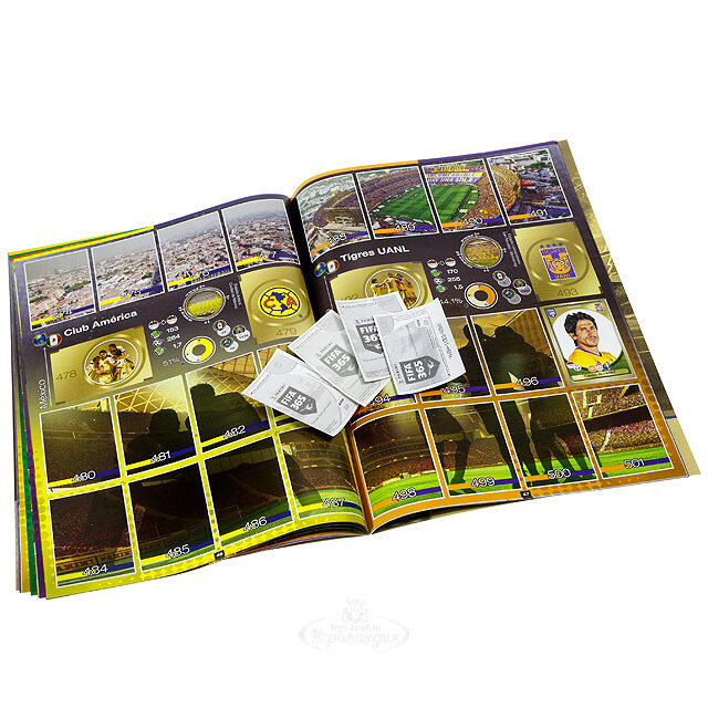 Альбом для наклеек "FIFA365 - 2017", 24 наклейки Panini