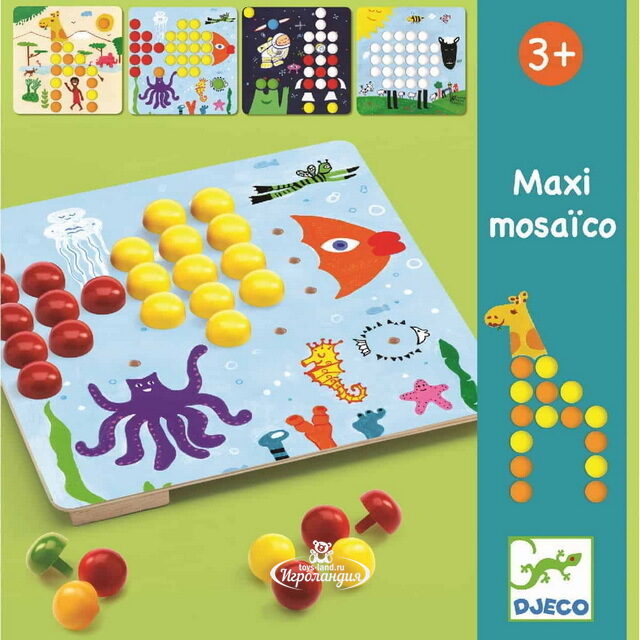 Мозаика Макси 120 элементов DJECO (Джеко)