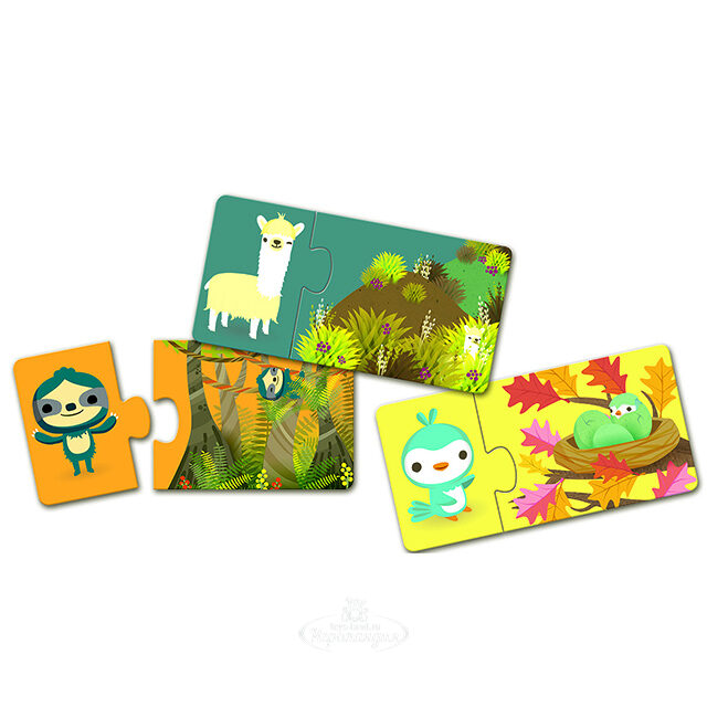 Развивающая игра-пазл Найди пару: Прятки DJECO (Джеко)