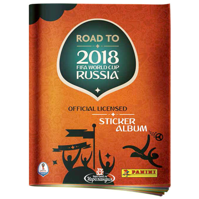 Альбом для наклеек "Футбол: Road to 2018 FIFA World Cup Russia", 15 наклеек Panini