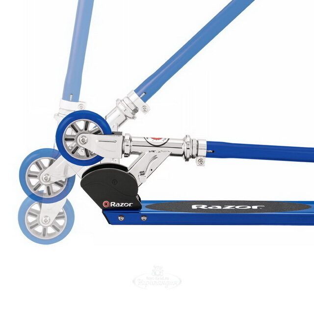 Самокат Razor S Scooter, колеса 100 мм, синий, до 100 кг Razor (Разор)