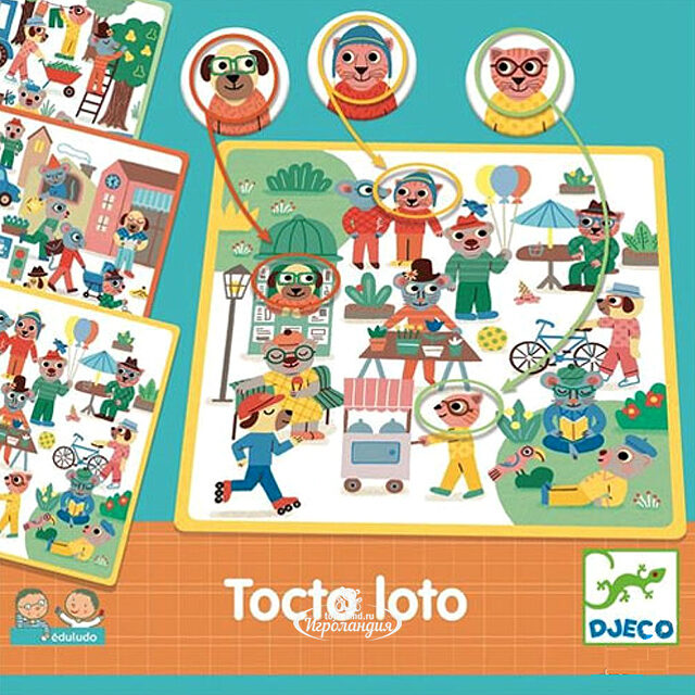 Развивающая игра Eduludo Лото: Найди-Объясни Djeco
