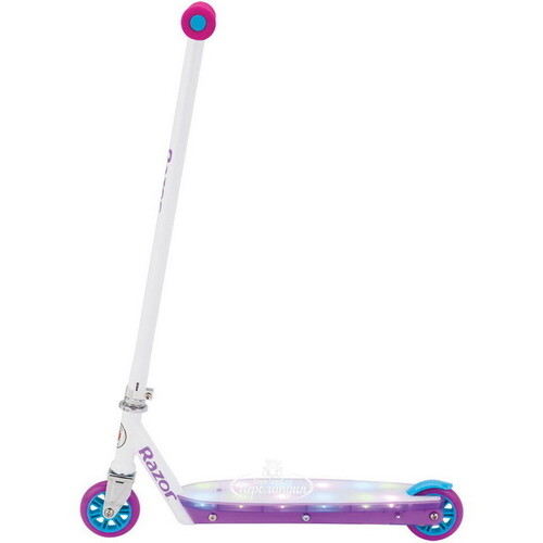 Самокат Party Pop светящийся, колеса 100 мм, фиолетовый Razor