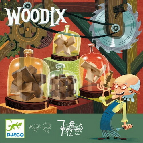 Набор деревянных головоломок Woodix 6 штук Djeco