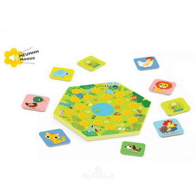 Настольная игра со звуком Мемо Мяу DJECO (Джеко)