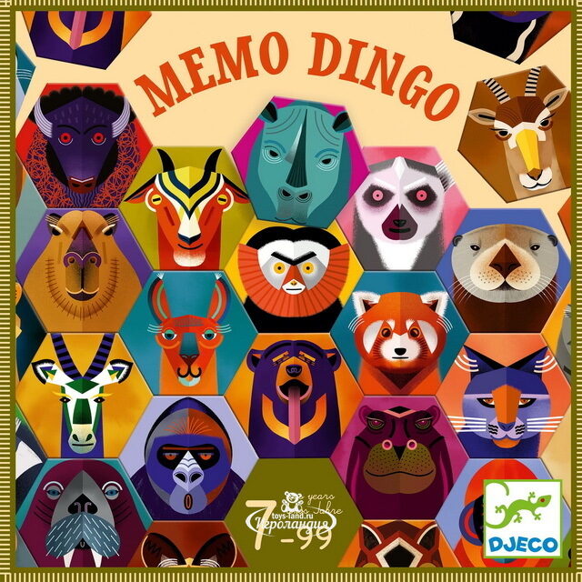 Детская настольная игра Мемо Динго DJECO (Джеко)