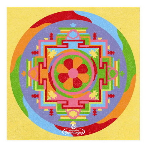 Песочная картина Тибетские мандалы 5 шт + цветной песок Djeco