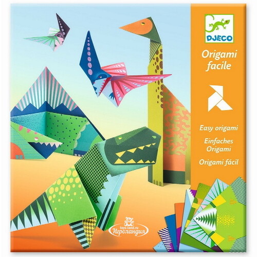 Набор для творчества Оригами - Динозавры 24 листа Djeco