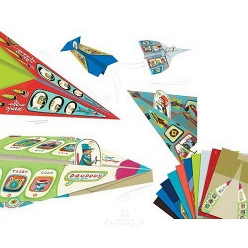 Набор для творчества Оригами - Самолеты 25 заготовок Djeco