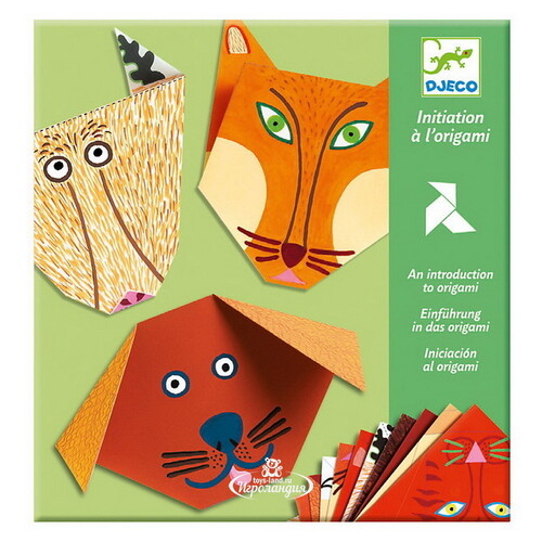 Набор для творчества Оригами - Животные 24 заготовки Djeco