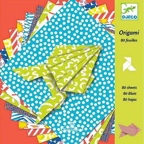 Набор для творчества Разноцветные Оригами 80 листов Djeco
