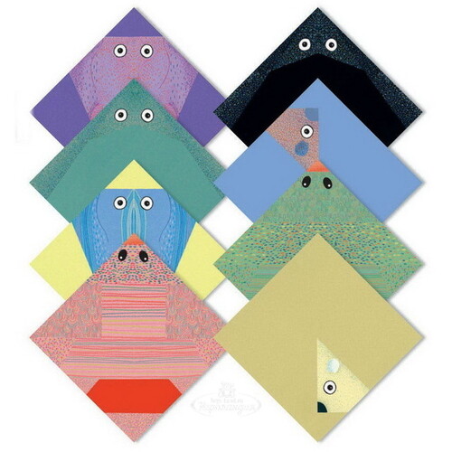 Набор для творчества Оригами - Полярные животные 8 листов Djeco