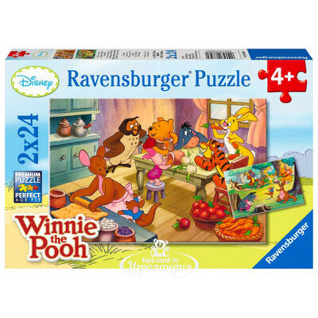 Набор пазлов "Праздник с Винни", 2*24 эл. Ravensburger