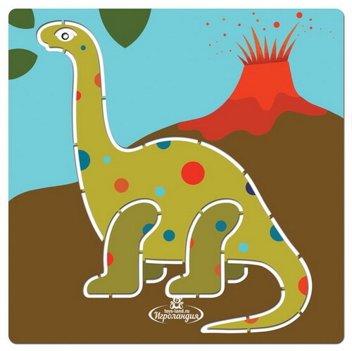 Набор трафаретов для рисования Динозавры 5 шт Djeco