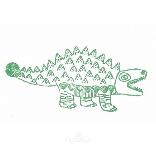 Детские штампы Динозавры 9 шт + штемпельная подушечка Djeco