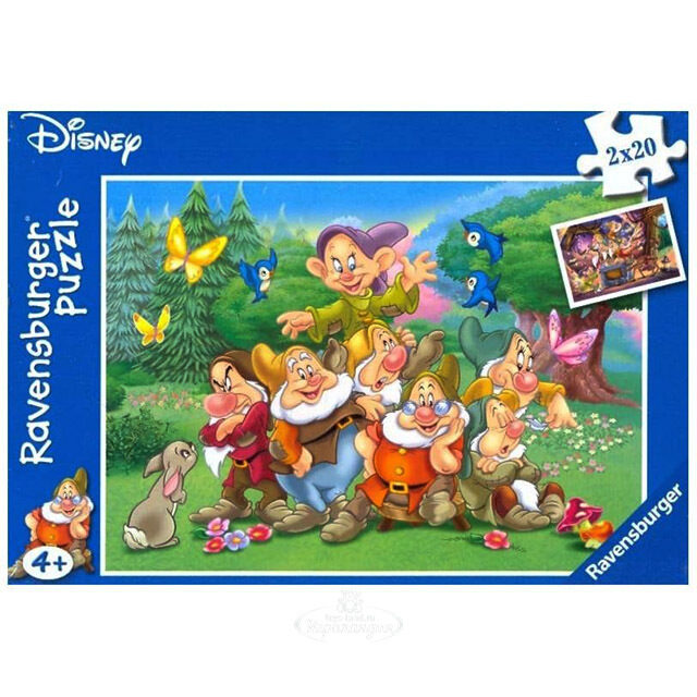 Набор пазлов "Семь гномов", 2*20 эл. Ravensburger (Равенсбургер)