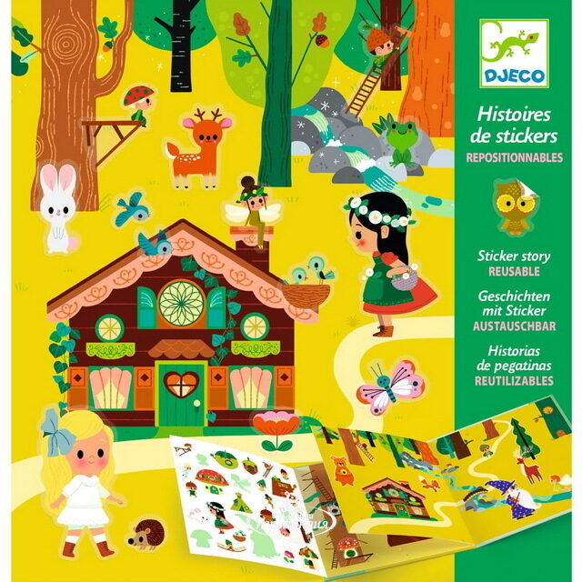 Набор для творчества с наклейками - Магический лес DJECO (Джеко)