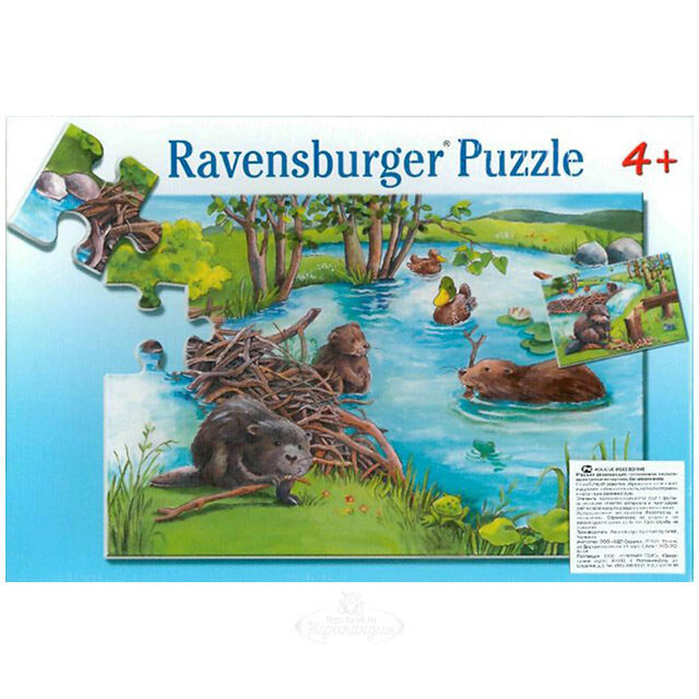 Набор пазлов Бобры на запруде, 2*20 эл Ravensburger