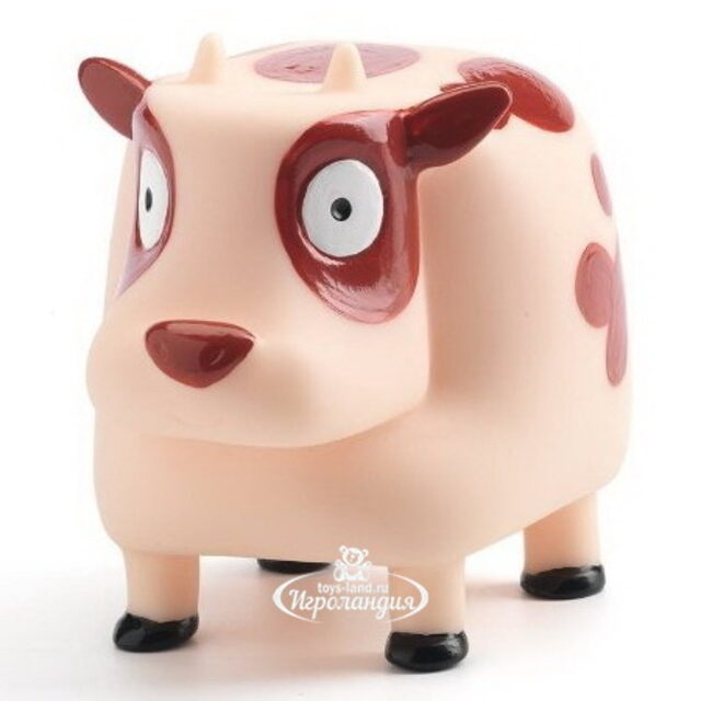 Звуковая игрушка Корова Му, 7 см Djeco