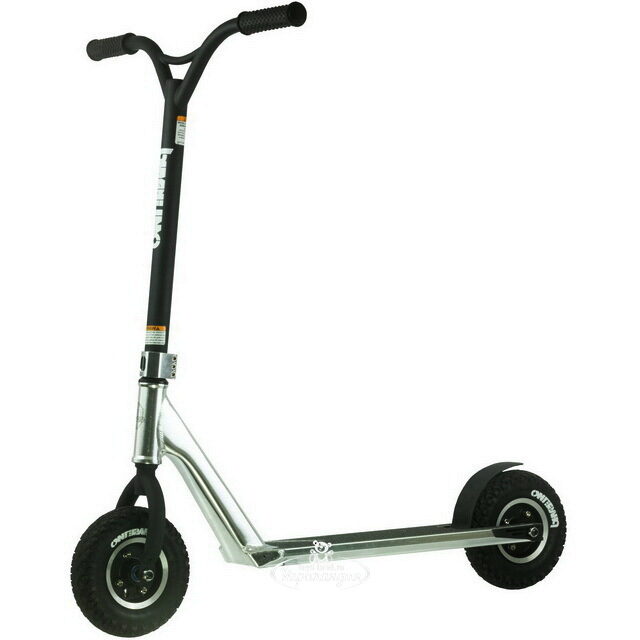 Самокат внедорожный Phase Two Dirt Scoot Diamond, надувные колеса 200 мм, серебристый, до 100 кг Razor (Разор)