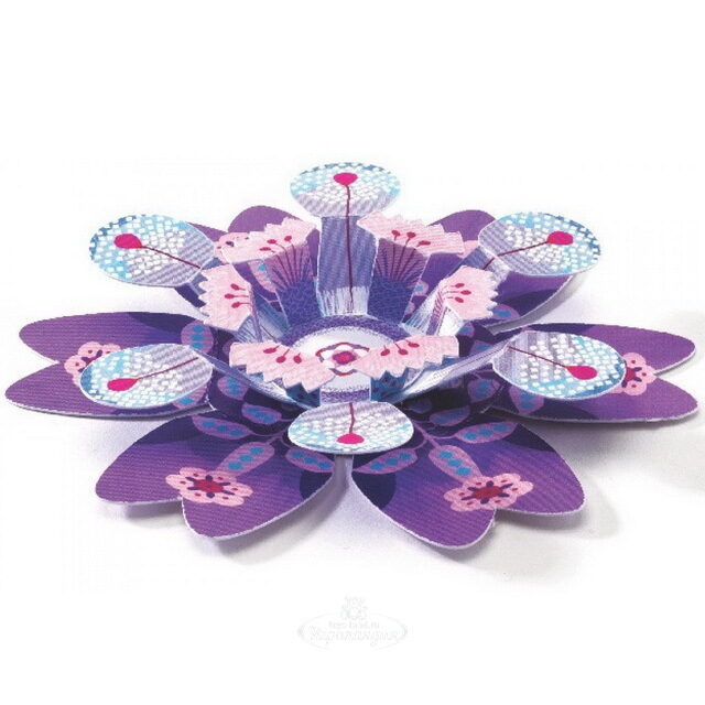 Набор для создания аппликаций - Цветочки, 9 шт Djeco