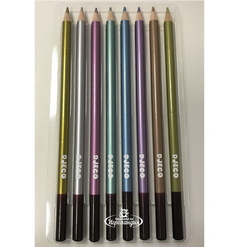 Цветные карандаши Металлик 8 цветов Djeco