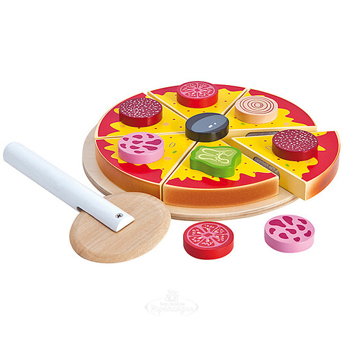 Игровой набор Режем пиццу 17 предметов дерево Eichhorn