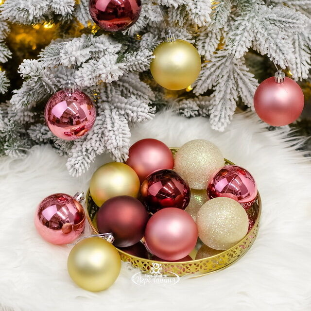 Коллекция пластиковых шаров Salute - Королевский Сатин 6 см, 16 шт Winter Deco