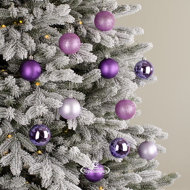 Набор пластиковых шаров Celebration 6 см персидский бархат, 12 шт Winter Deco