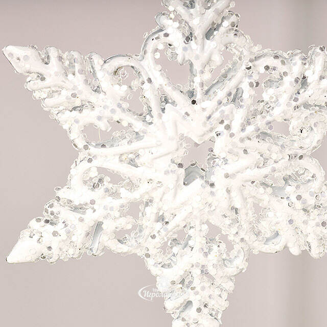 Набор елочных игрушек Снежинки - West Linton 8 см, 2 шт Winter Deco