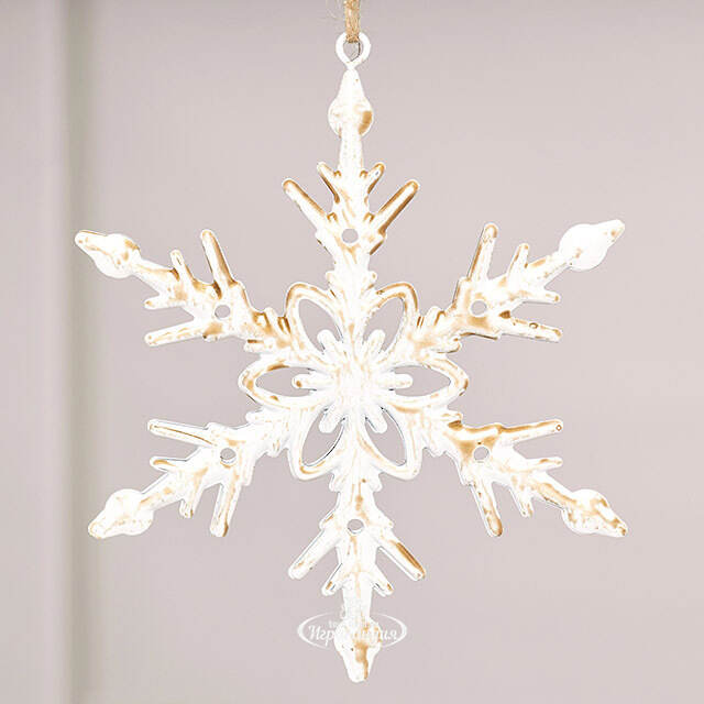 Набор елочных игрушек Снежинки Alessano 12 см, 2 шт Winter Deco