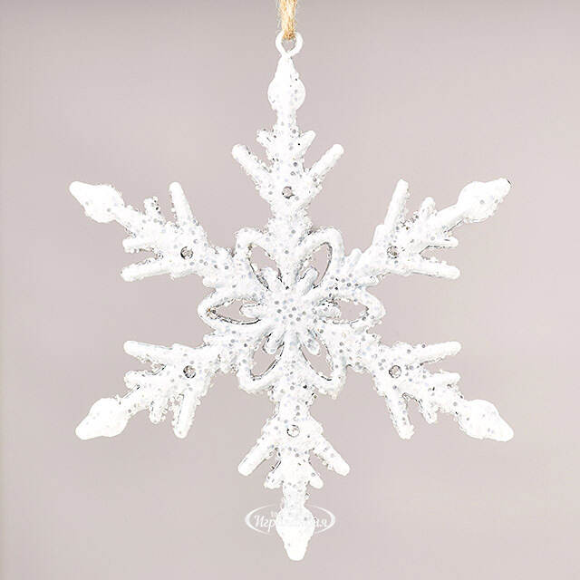 Набор елочных игрушек Снежинки Allerona 12 см, 2 шт Winter Deco